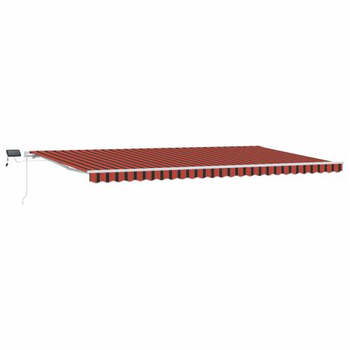 Ručna uvlačiva tenda sa LED Narančasta i smeđa 600x300 cm Cijena