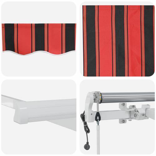 Automatska Uvlačiva Tenda Narančasta i Smeđa 600x300 cm Cijena