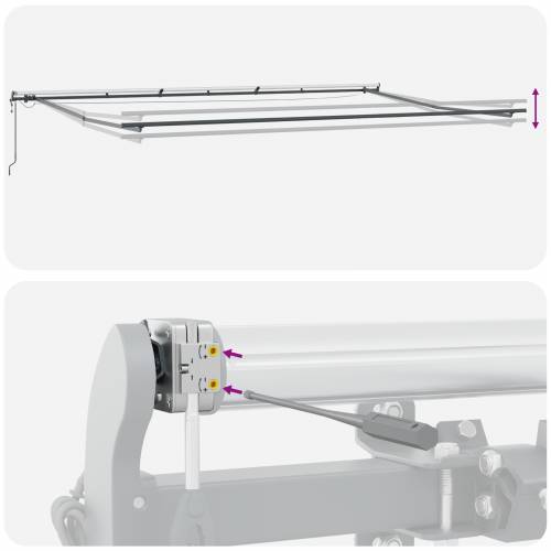 Automatska uvlačiva tenda s LED višebojnim trakama 600 x 300 cm Cijena