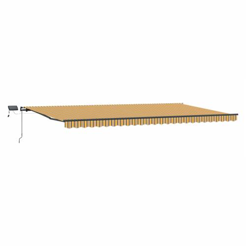Ručno uvlačiva tenda s LED višebojnom trakastom 600x300 cm Cijena
