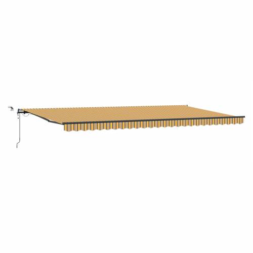 Automatska uvlačiva tenda s LED višebojnom prugom 600x300 cm Cijena