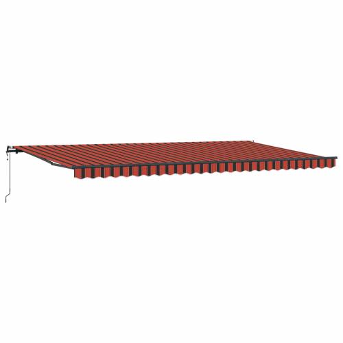 automatska uvlačiva tenda narančasta i smeđa 600x350 cm Cijena