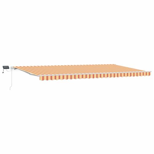Ručno uvlačiva tenda s LED žutom i narančastom 600x350 cm Cijena