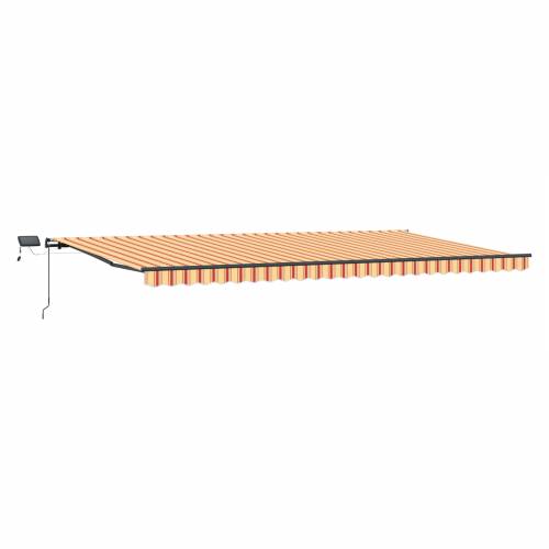 Ručno uvlačiva tenda s LED žutom i narančastom 600x350 cm Cijena