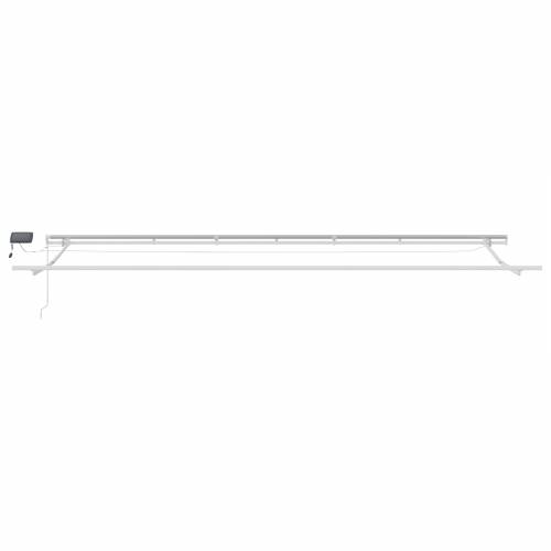 Manualna uvlačiva tenda s LED višebojnim prugama 600x350 cm Cijena