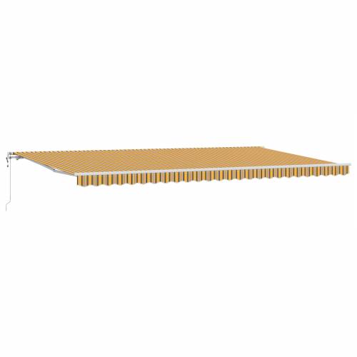 Automatska uvlačiva tenda višebojni prugasti 600x350 cm Cijena