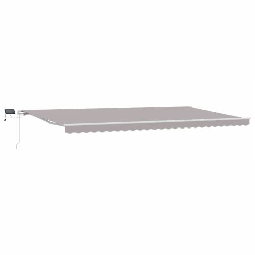 Ručno Izvlačna Tenda sa LED Svetlom Svjetlosiva 600x350 cm Cijena