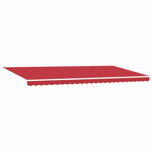 Ručno povlačenje tende s LED lampama crvena 600x350 cm Cijena