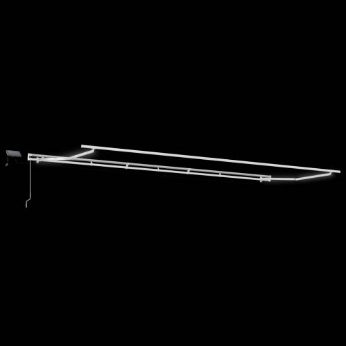 Ručno povlačenje tende s LED lampama crvena 600x350 cm Cijena