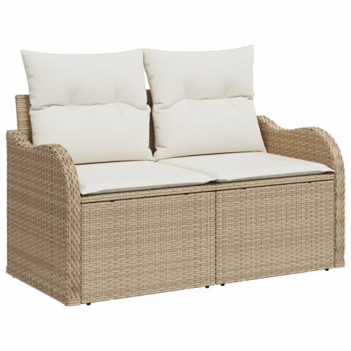 11-dijelni vrtni sofa set s jastucima bež poli ratan akacija Cijena