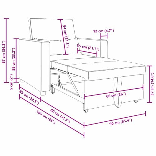 3-u-1 Singl Sofa Krevet Konvertibilna Tamno Siva Tkanina Cijena