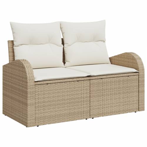 11-dijelni vrtni sofa set s jastučićima bež poli ratan akacija Cijena