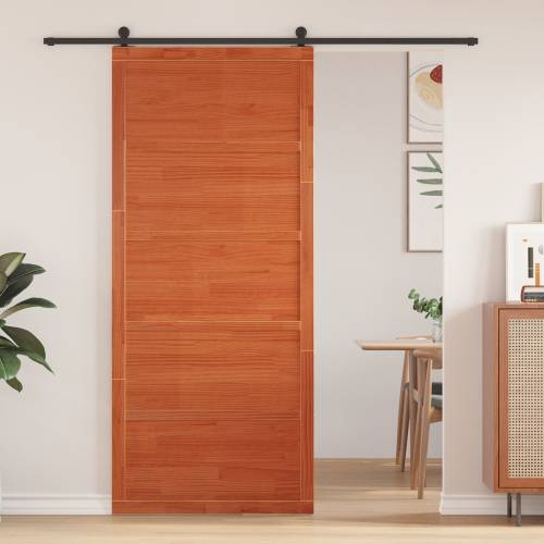 Krilna vrata Ulaštena smeđa 100x208 cm Čvrsto drvo bor Cijena