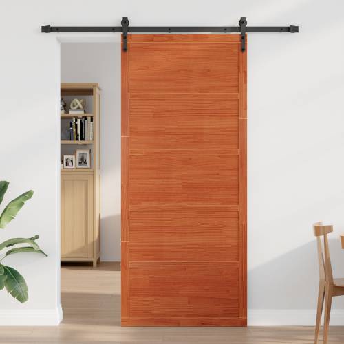 Krilna vrata Ulaštena smeđa 100x208 cm Čvrsto drvo bor Cijena