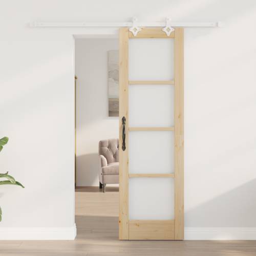 klizna vrata s opremom set 61x198.5 cm solidno drvo bor Cijena