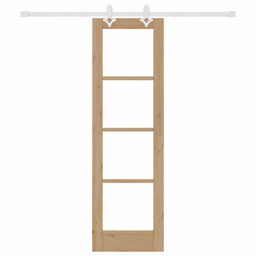 klizna vrata s opremom set 61x198.5 cm solidno drvo bor Cijena