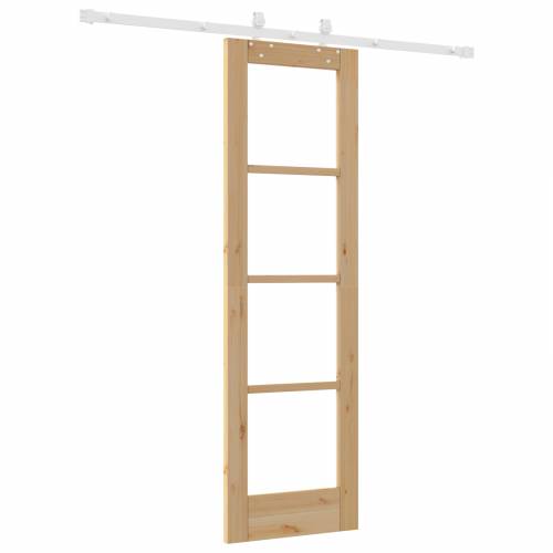 klizna vrata s opremom set 61x198.5 cm solidno drvo bor Cijena