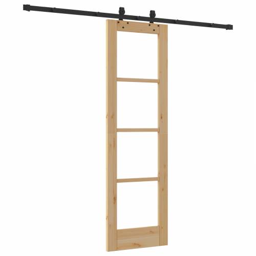 klizna vrata sa setom pribora 61x198.5 cm Čvrsto drvo bor Cijena