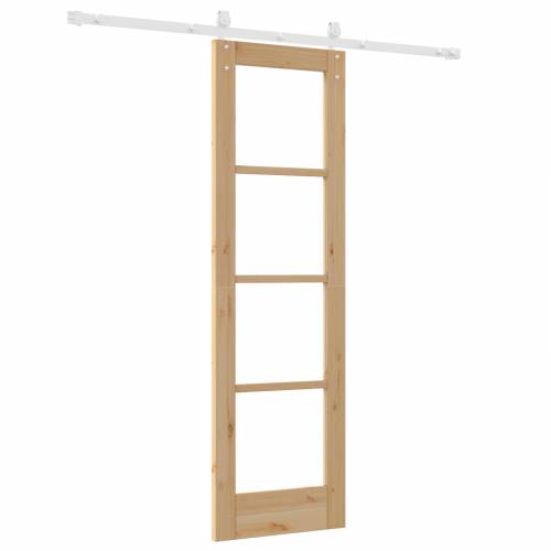 klizna vrata sa setom hardvera 61x198.5 cm od masivnog drva borovine Cijena