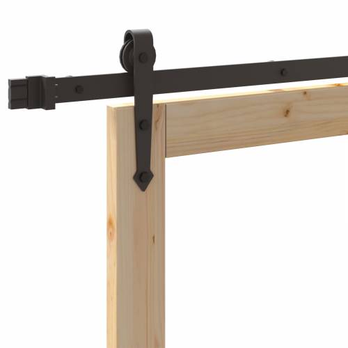 Klizna Vrata sa Opremljenim Setom 61x198.5 cm Masivna Drvena Borovina Cijena