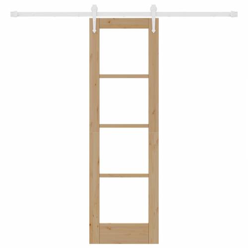 Klizna Vrata s Hardver Setom 61x198.5 cm Solidno Drvo Bor Cijena
