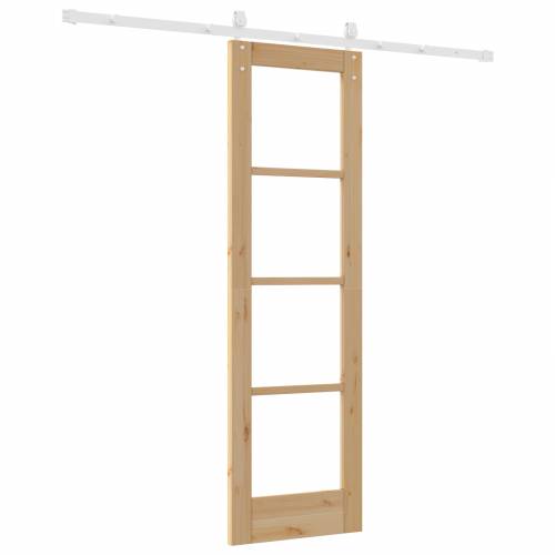 Klizna Vrata s Hardver Setom 61x198.5 cm Solidno Drvo Bor Cijena
