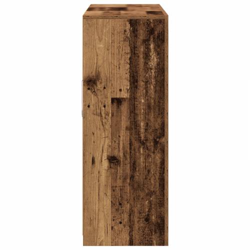 Nabava s LED svjetlima Stara drva 123x37x100 cm Konstruirano drvo Cijena