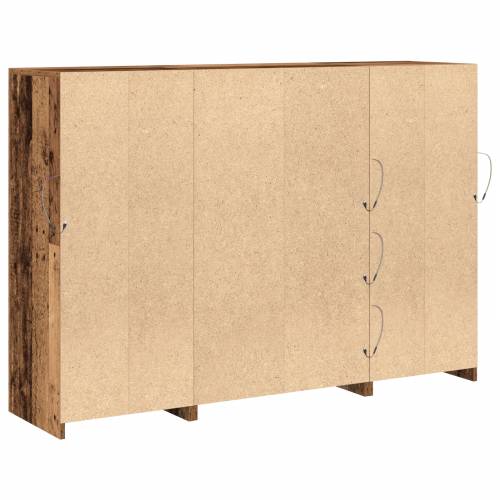 komoda s LED svjetlima staro drvo 142.5x37x100 cm inženjersko drvo Cijena