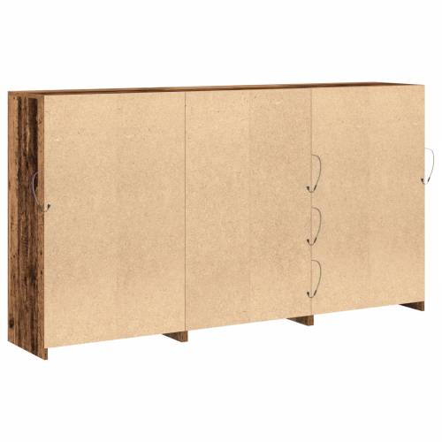 Zidna jedinica s LED svjetlima Staro drvo 181,5x37x100 cm Konstrukcija drvo Cijena