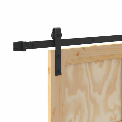 Klizna vrata s kompletnim hardverom 73.5x211 cm od čvrstog drva bora Cijena