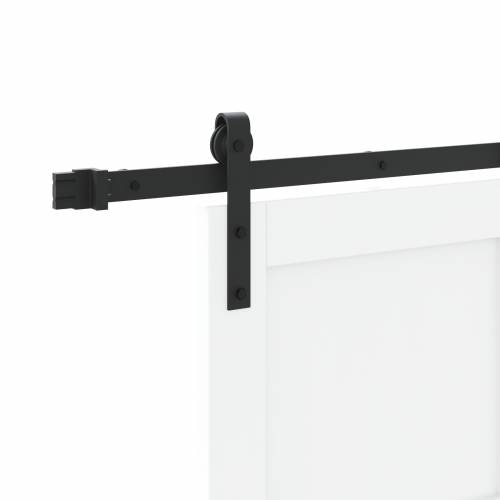 Klizna vrata s setom okova bijela 78x232 cm čvrsto drvo bor Cijena