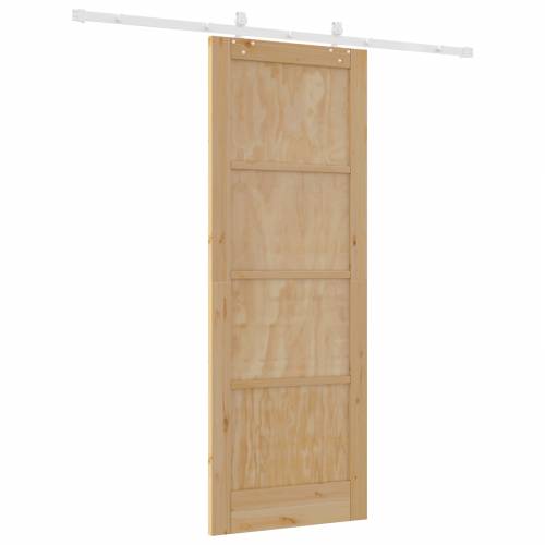 Klizna Vrata s Setom Hardvera 78x211 cm Čvrsta Drvena Bor Cijena