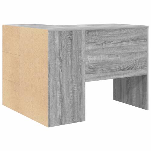 Kutni stol Sivi Sonoma 102x88x75 cm Konstrukcija od drva Cijena