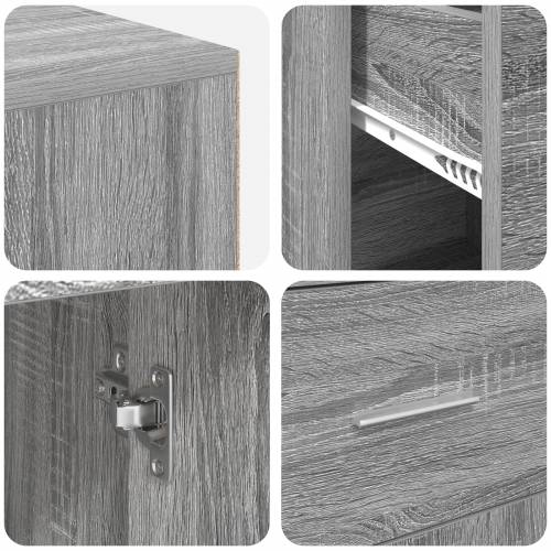 Kutni stol Sivi Sonoma 102x88x75 cm Konstrukcija od drva Cijena