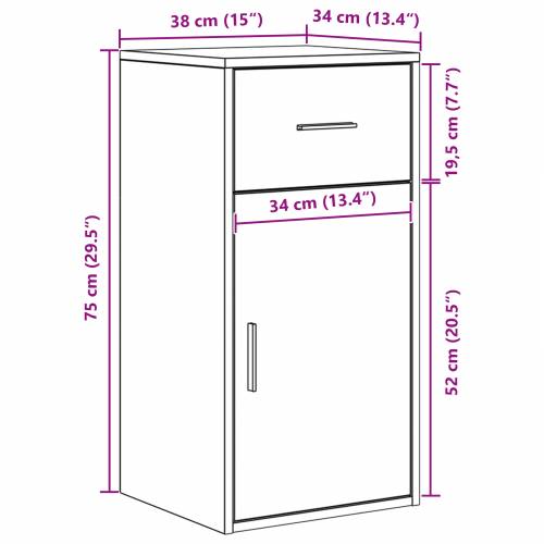 Kutni stol Sivi Sonoma 102x88x75 cm Konstrukcija od drva Cijena