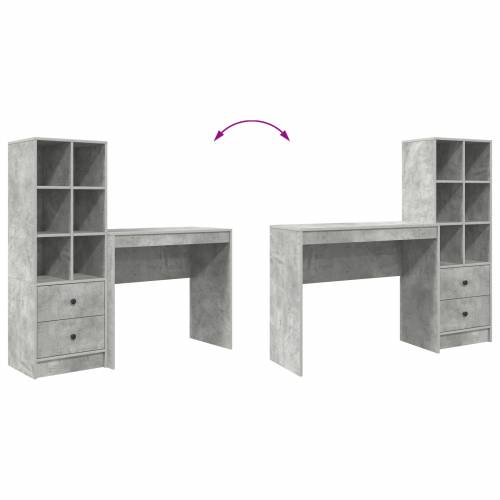 stol s pohranom Sivi beton Konstruirano drvo Cijena