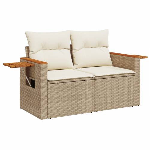 12-dijelni vrtni set sofa s jastučićima bež poli ratan akacija Cijena