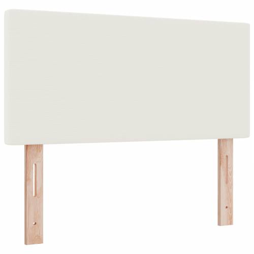 Box Spring Krevet s Madracem & LED Krem 90x200 cm Kordura tkanina Cijena