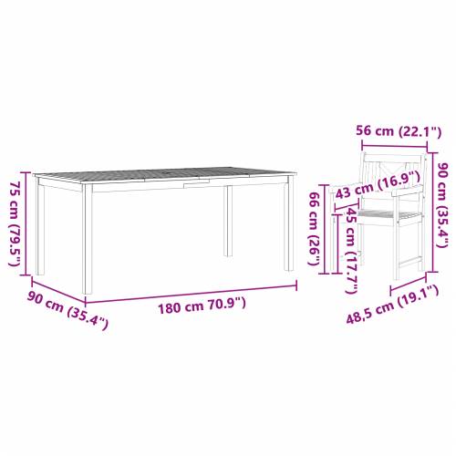 Stolice za vrt 2 kom 56x56x90 cm od čvrstog drva akacije Cijena