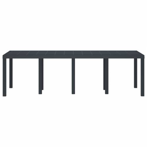 Vrtni stol Antracit 250x100x73 cm Poli Ratan Cijena