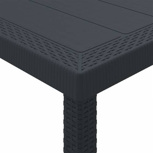 Vrtni stol Antracit 250x100x73 cm Poli Ratan Cijena