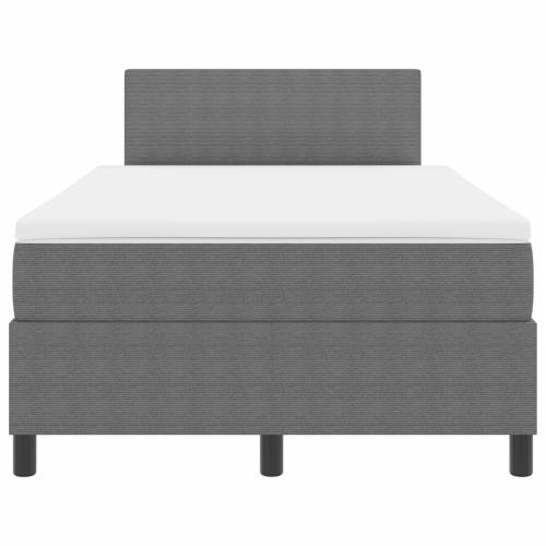 Box Spring Krevet s Madracem & LED Svijetlosivi 120x200 cm Kordura Tkanina Cijena