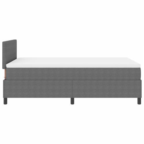 Box Spring Krevet s Madracem & LED Svijetlosivi 120x200 cm Kordura Tkanina Cijena