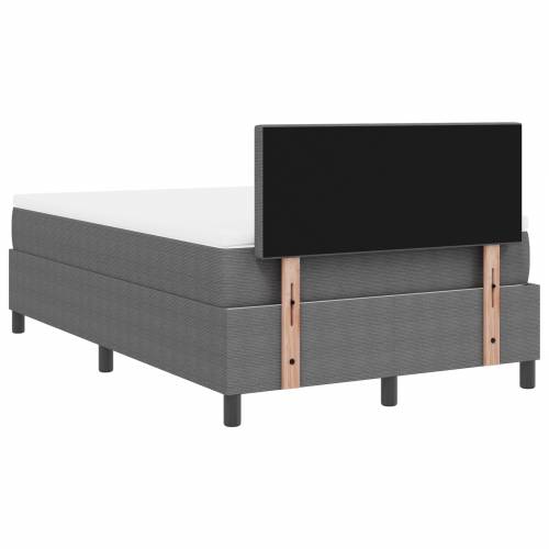 Box Spring Krevet s Madracem & LED Svijetlosivi 120x200 cm Kordura Tkanina Cijena