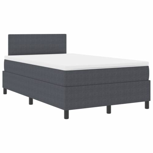 Box Spring Krevet s madracem & LED tamno sivi 120x200 cm žoržet Cijena
