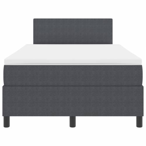 Box Spring Krevet s madracem & LED tamno sivi 120x200 cm žoržet Cijena