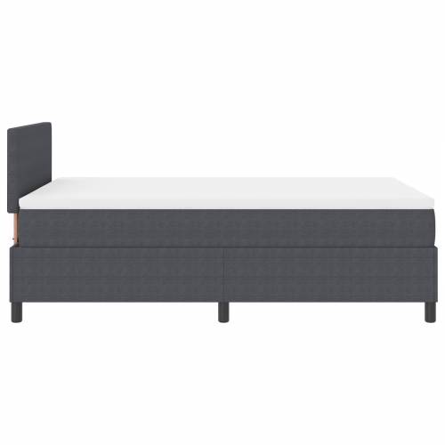 Box Spring Krevet s madracem & LED tamno sivi 120x200 cm žoržet Cijena