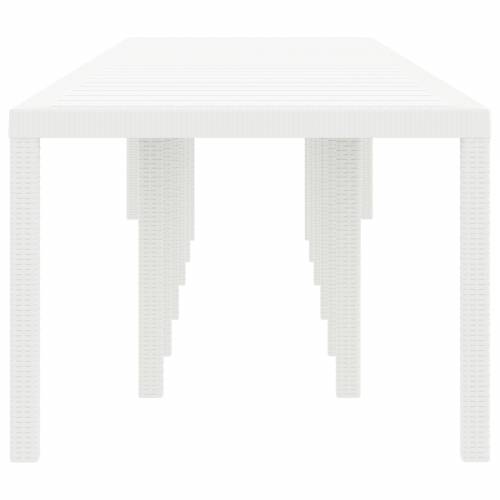 bijeli vrtni stol 400x100x73 cm poli ratan Cijena