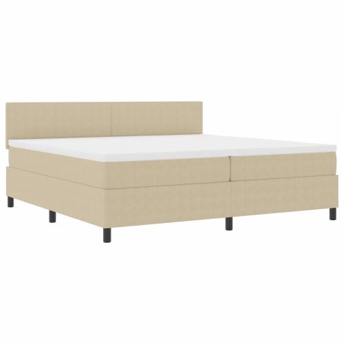 krevet s box springom s madracem i LED svjetlom zeleni sivi 200x200 cm od kordure Cijena