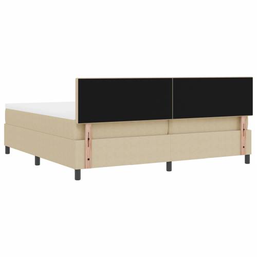 krevet s box springom s madracem i LED svjetlom zeleni sivi 200x200 cm od kordure Cijena